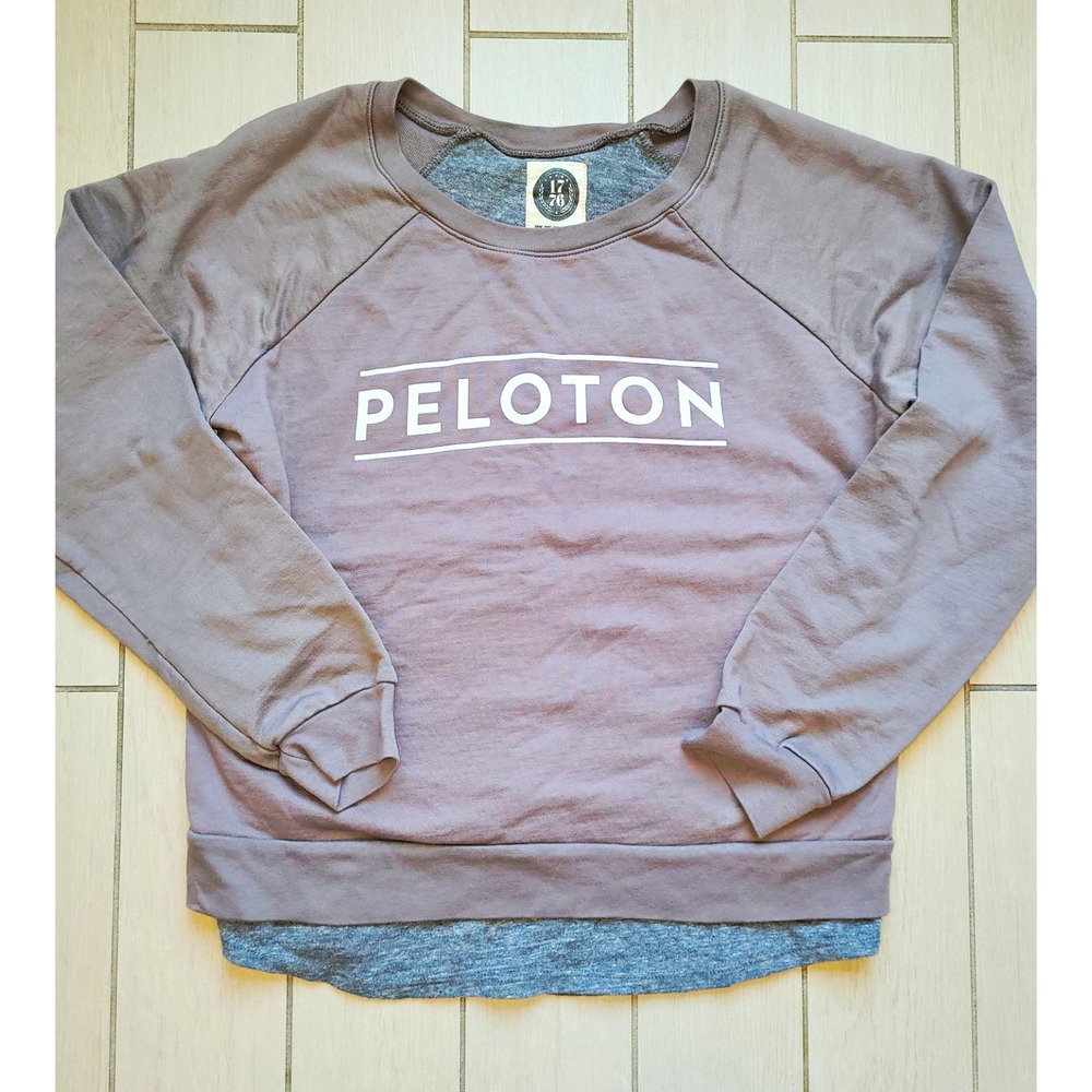 Peloton Double Sweatshirt, Greyish Pink, Size S